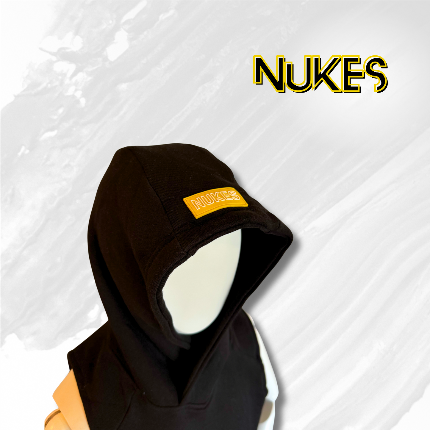 "Nukes" Sleeveless Hoodie SKY BLACK/GOLD